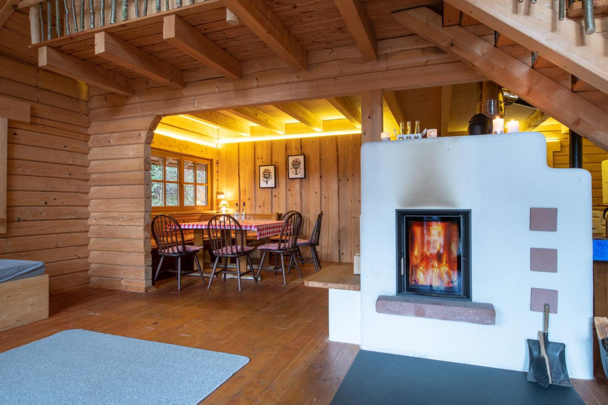 Schwarzwald Blockhaus - Sauna - Kamin - Mit Bettwaesche Und Handtuecher 스첸켄젤 외부 사진