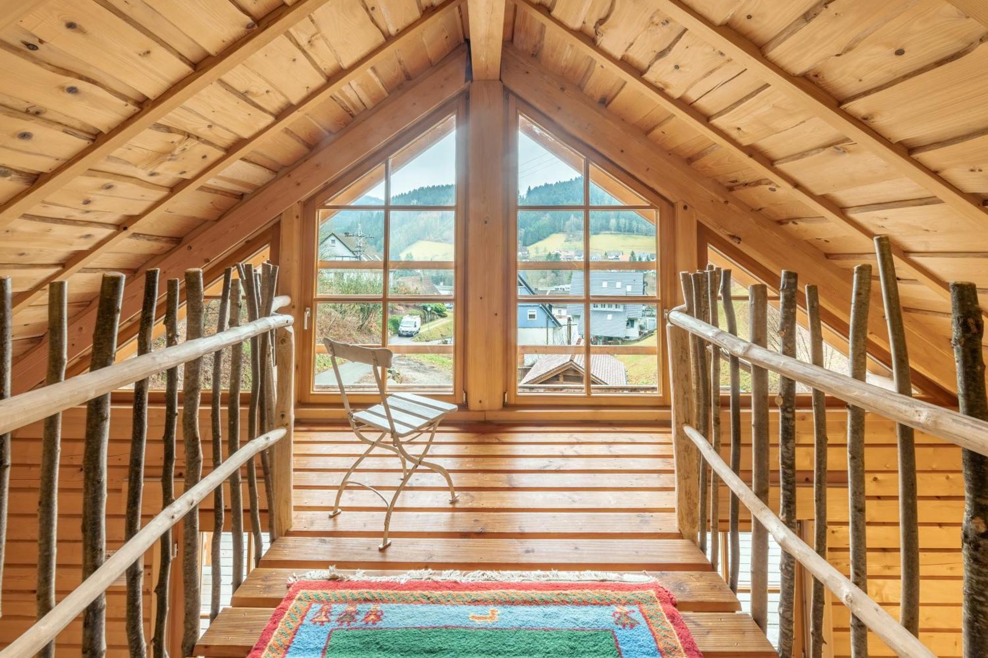 Schwarzwald Blockhaus - Sauna - Kamin - Mit Bettwaesche Und Handtuecher 스첸켄젤 외부 사진